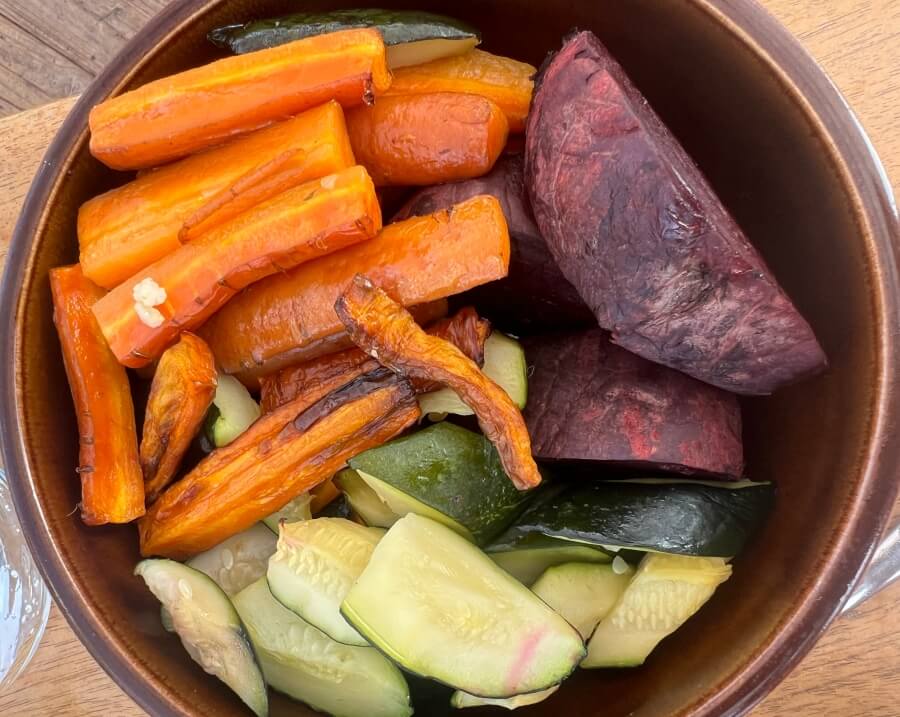 Roasted vegetables at Bocca Mar