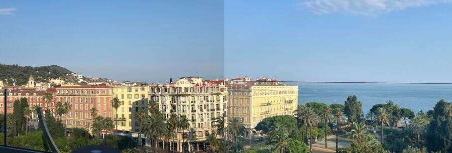 The view from the Hotel Anantara, Nice