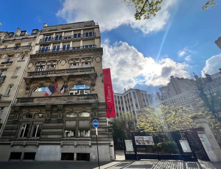 The Alliance Française building in Paris, France