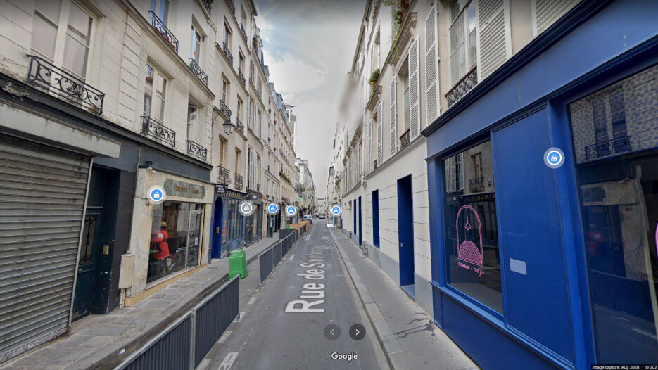 Photo of rue de Saintonge today