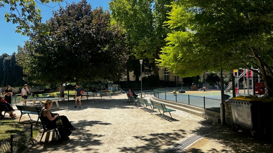 The Jardin Villemin in Paris