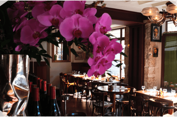 Interior of Le Petit Marché in Paris, France