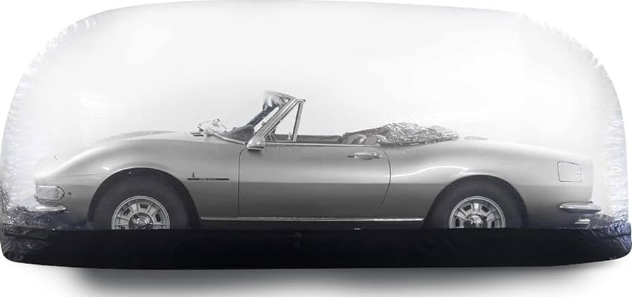 A car in a bubble