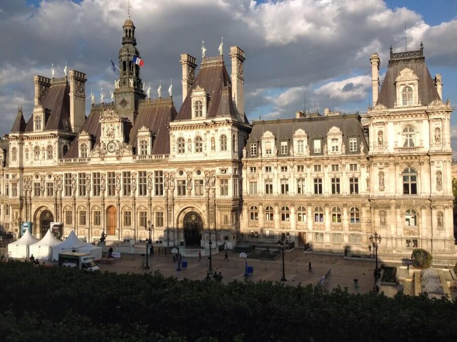 The Hôtel de Ville in Paris, France