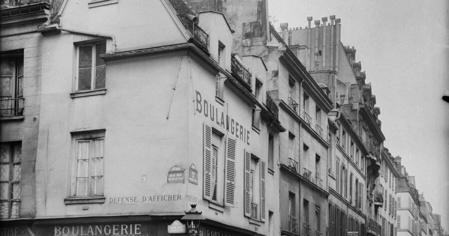 Vintage photo of the rue du Roi Roi de Sicile in Paris' 4th arrondissement