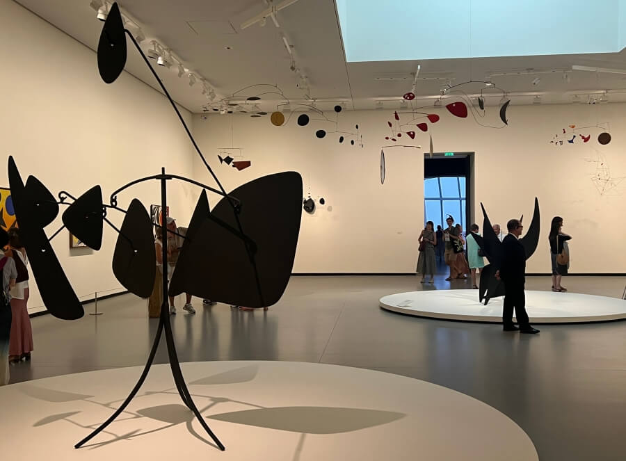 Mobiles at the Calder exhibition