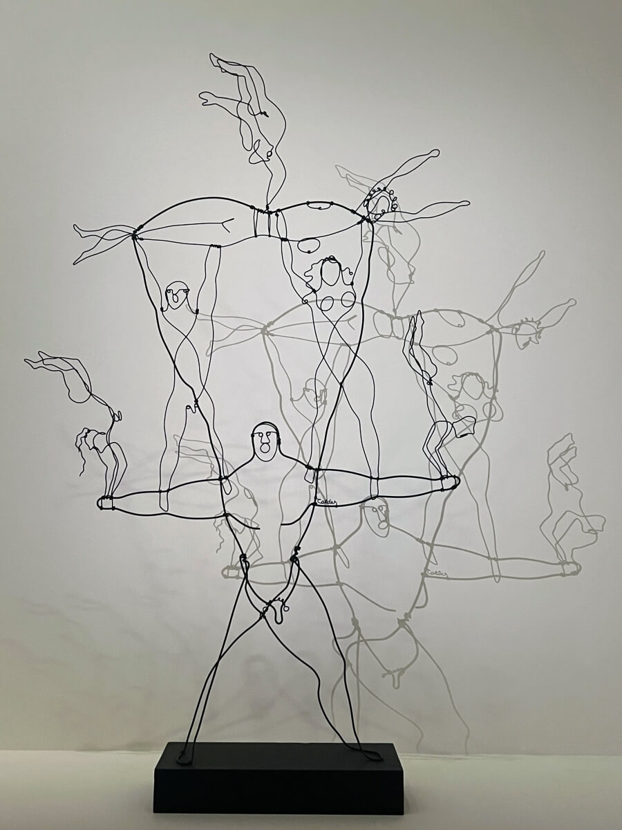 A wire sculpture by Alexander Calder