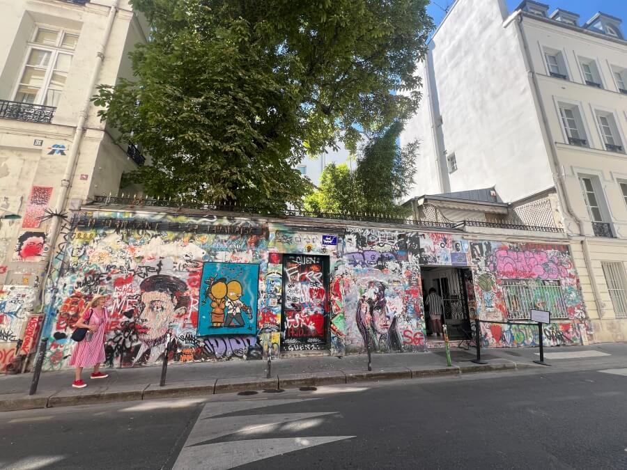 The exterior to the Maison Gainsbourg museum
