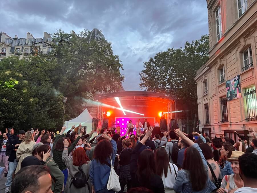 The crowd at the bals des pompiers, Paris Centre 2024