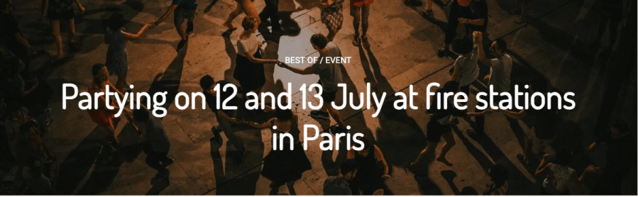 meme for the bals des pompiers in Paris