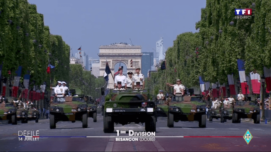 Paris' military parade for the 14th of July