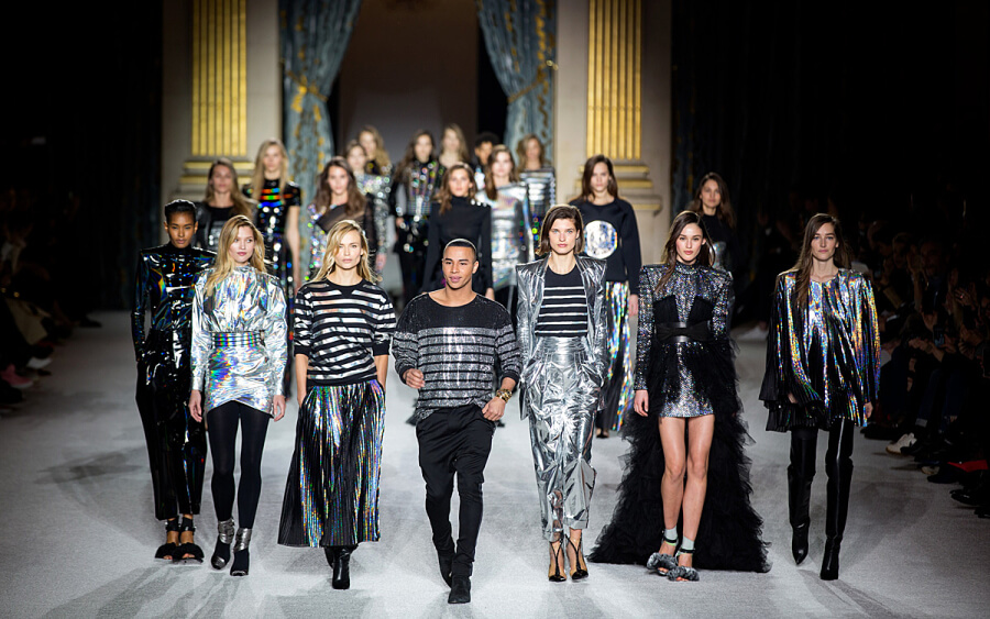 A runway stage for fashion week in Paris