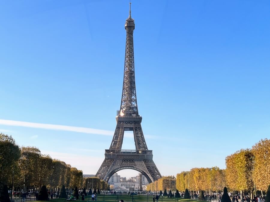 View of the Eiffel Tower in Paris