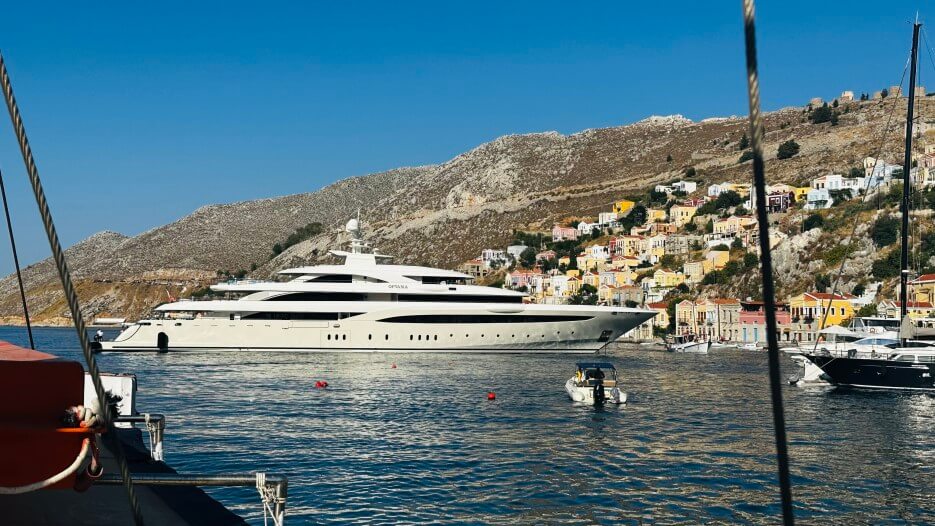 The super yacht, Optasia