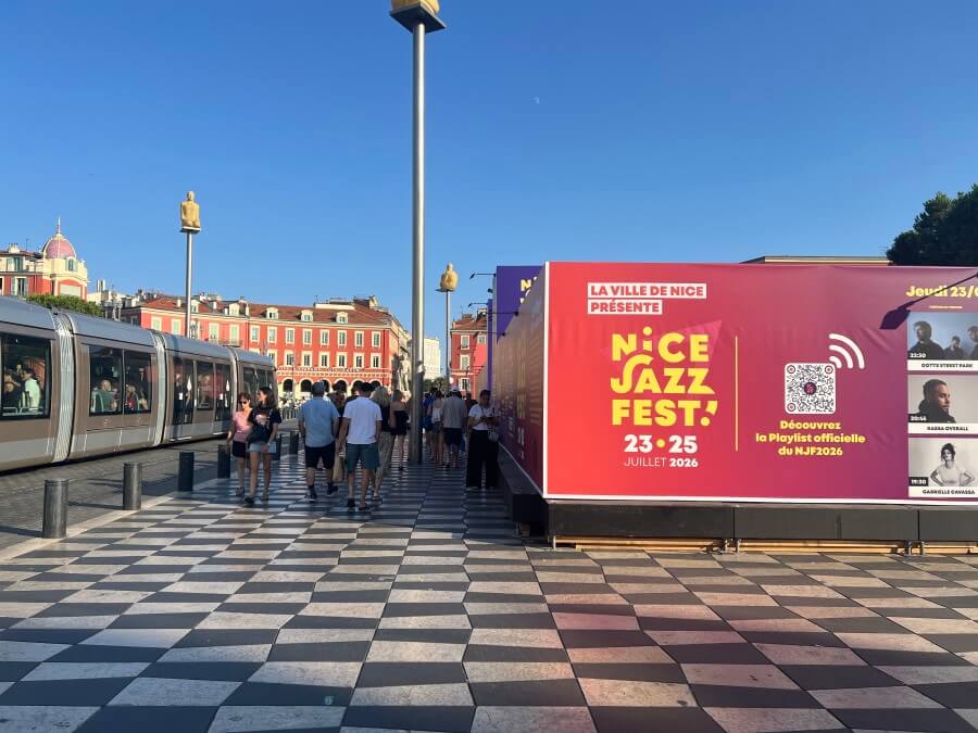 The entrance to Nice Jazz Festival