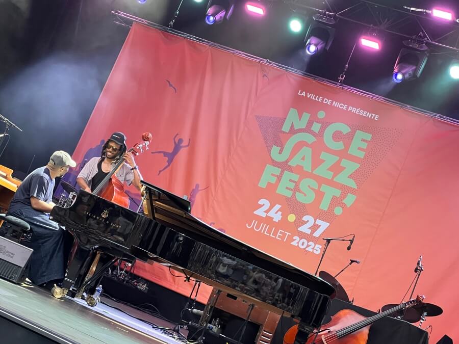 Musicians onstage at Nice Jazz Festival