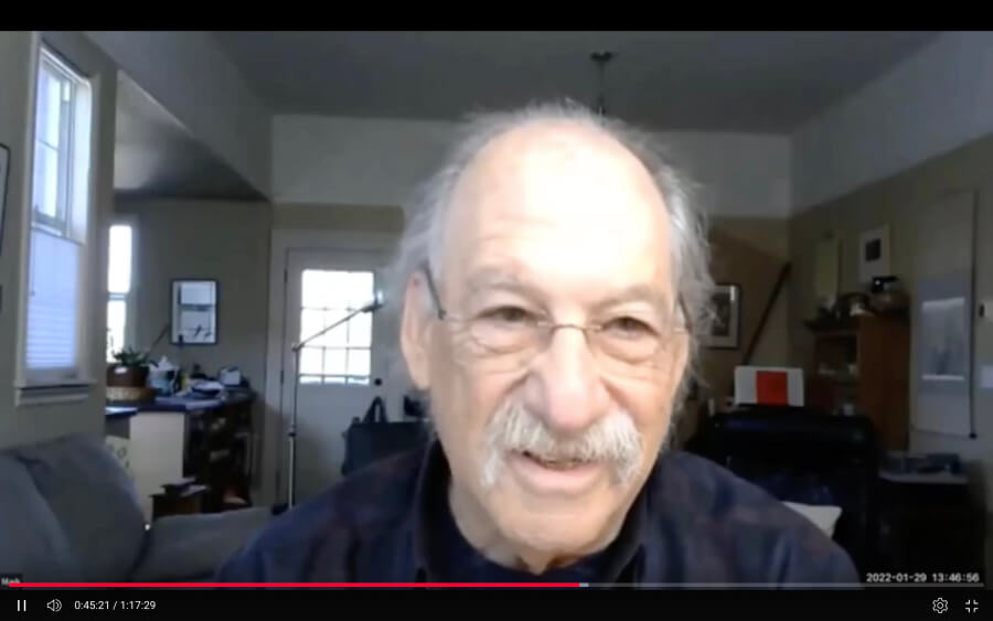 Mark Greenside on Zoom webinar