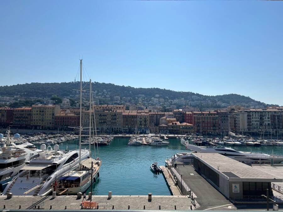 View of the port in Nice from the new Fractional Property, La Perle du Port