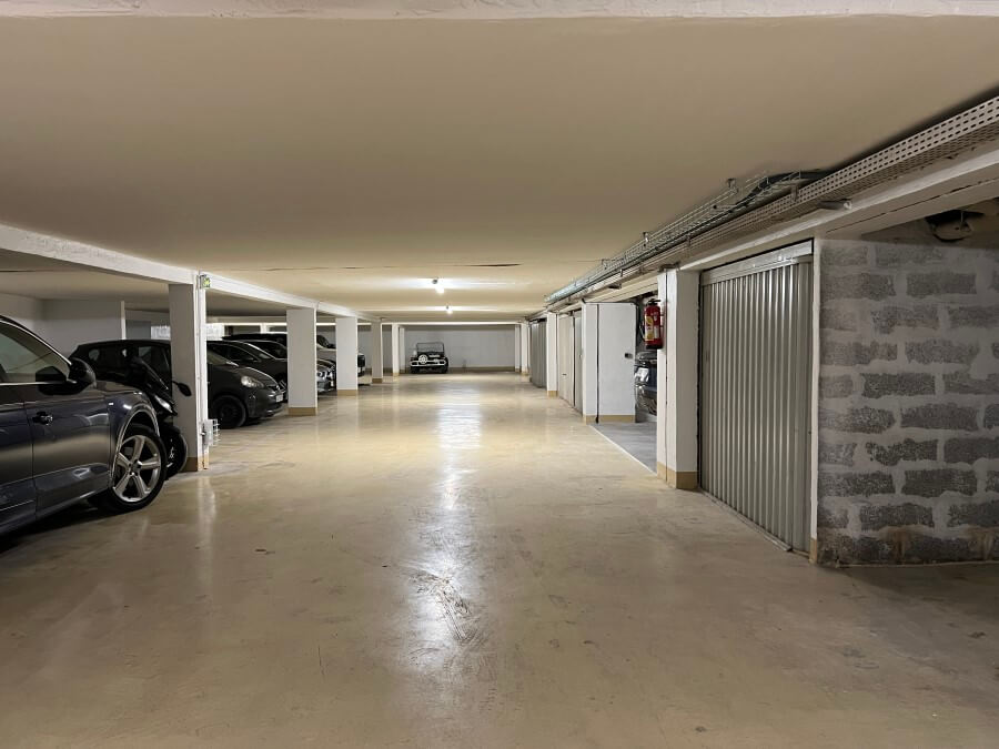 The covered parking garage for the new Fractional Property, La Perle du Port in Nice, France