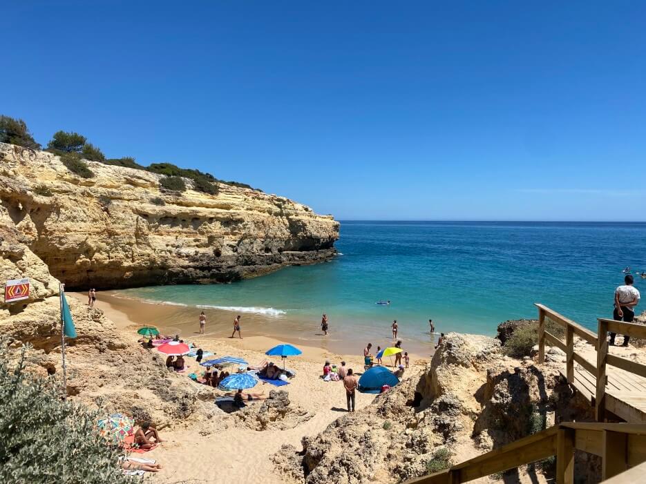 Albandeira Beach in Algarve