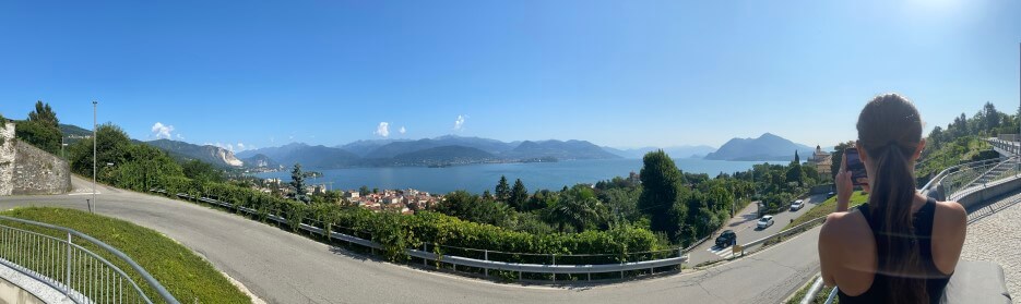 Panorama photo of Lago Maggiore