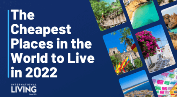 Cover for report on the cheapest places to live in the world in 2022