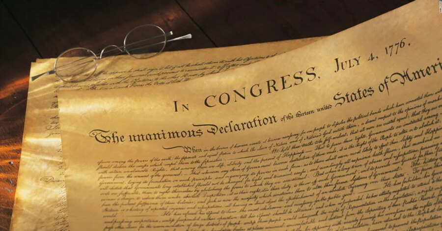 Replica of the Declaration of Independence 