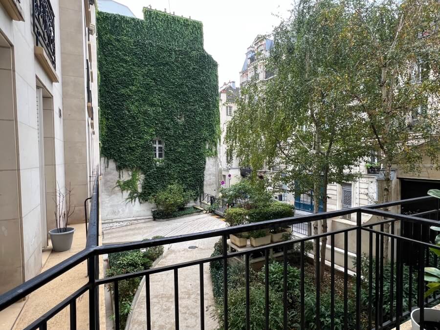 A street scene in the Marais in Paris