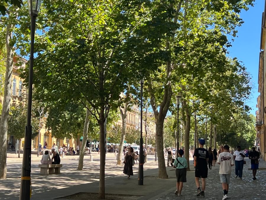 Cours Mirabeau in Aix-en-Provence