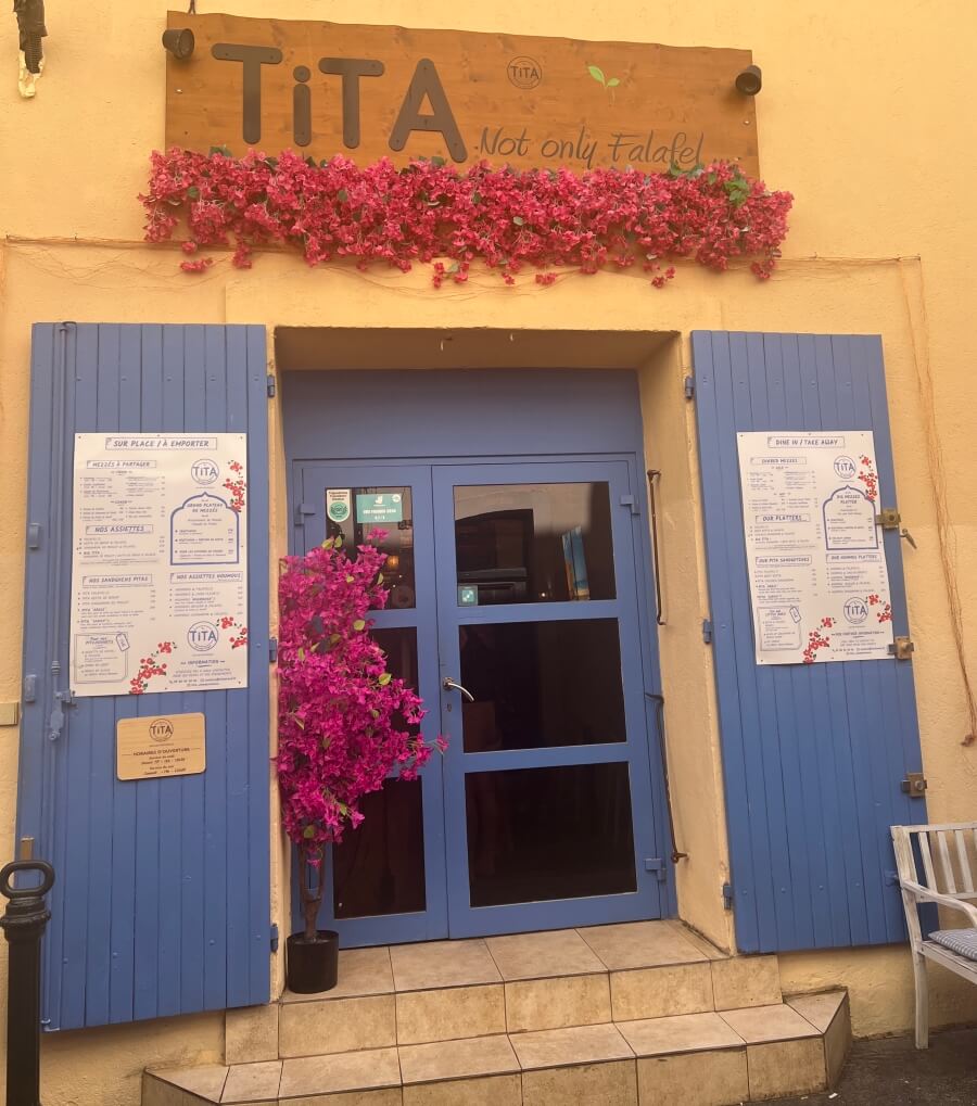 The exterior of restaurant Tita