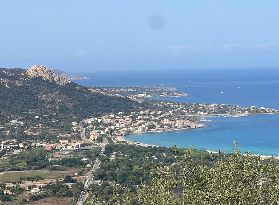 View of Algajola from above