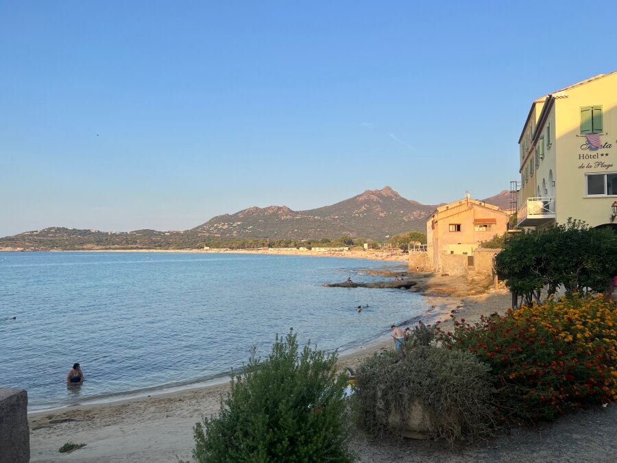 Coastal view of Algajola 