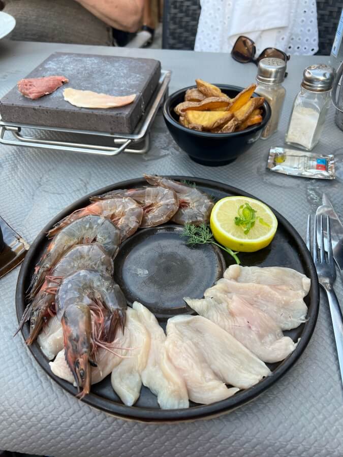 Pierrade served at La Vieille Cave