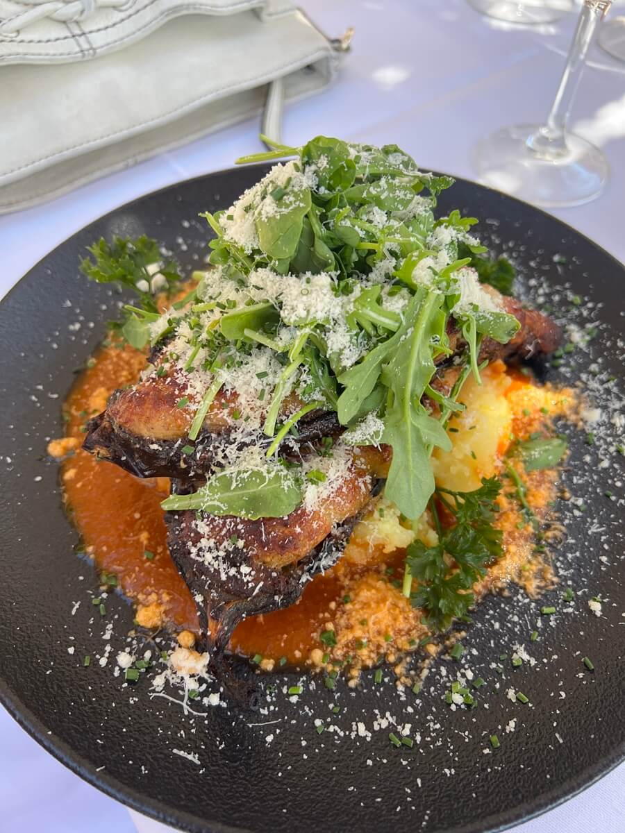 A dish at Moussaka Matahari