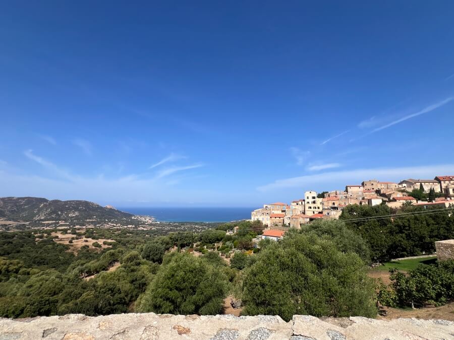 Distant view of Pigna