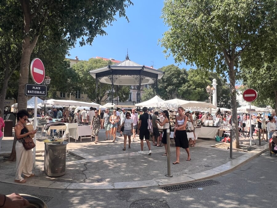 Antibes' central square