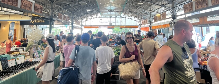 The market in Antibes