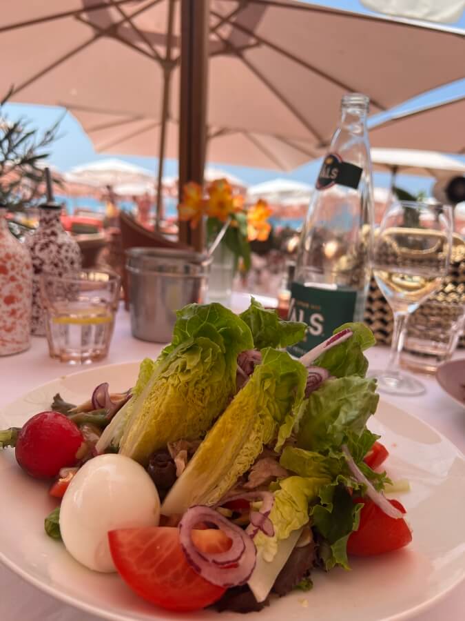 The Salade Nicoise at Mandala Plage