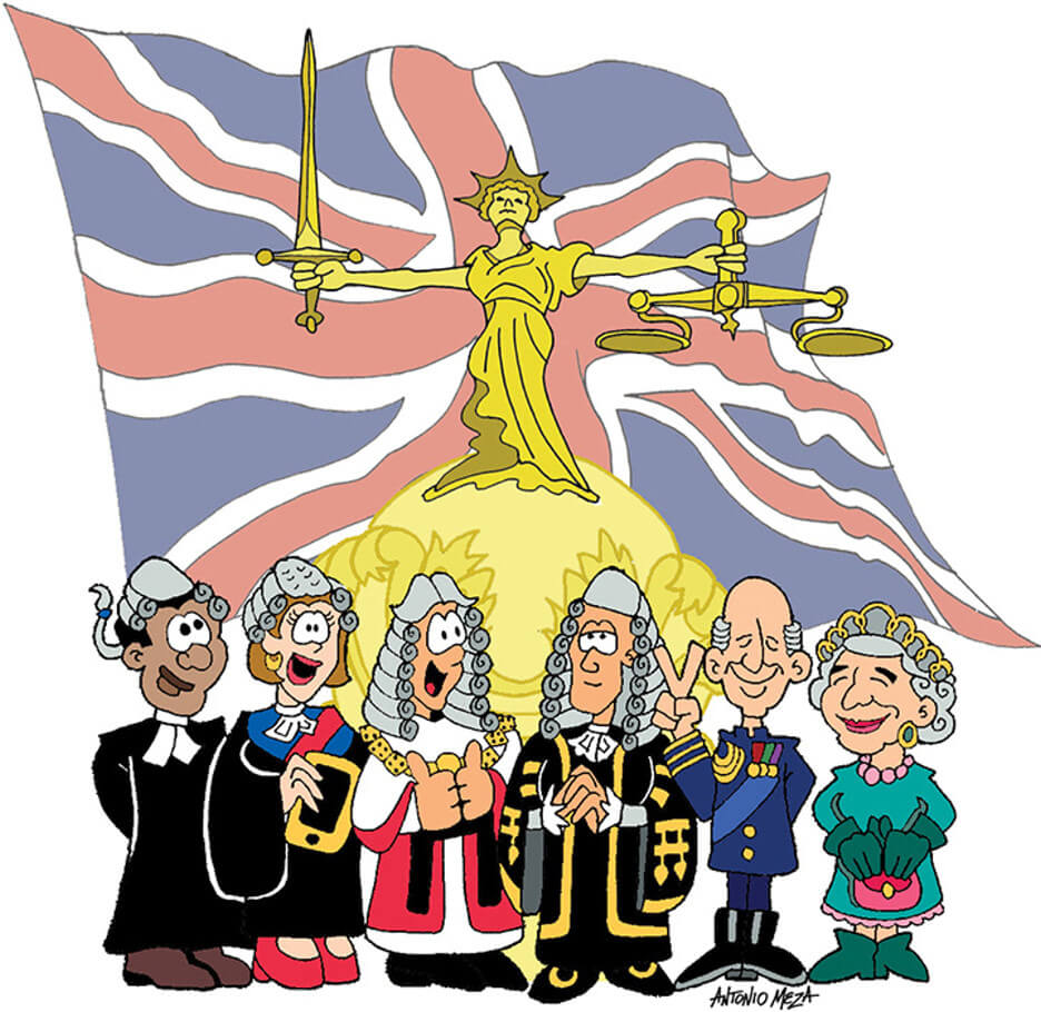 Cartoon of British legislators by Antonio Meza for English Law Made Simple https://antoons.net/english-law-made-simple