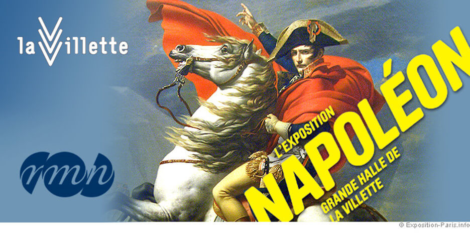 Poster for the exhibition on Napoleon at the Grande Halle de la Villette in Paris