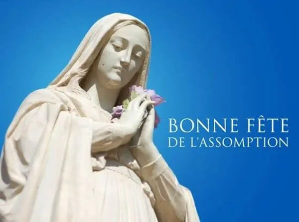 Meme for the celebration of The Assomption in France