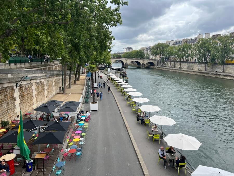 A relatively empty Paris Plage in Paris