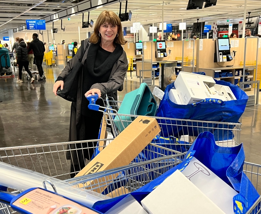 Martine di Mattéo at IKEA with Adrian Leeds