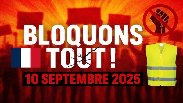 Poster for Bloquons Tout, demonstrations in France