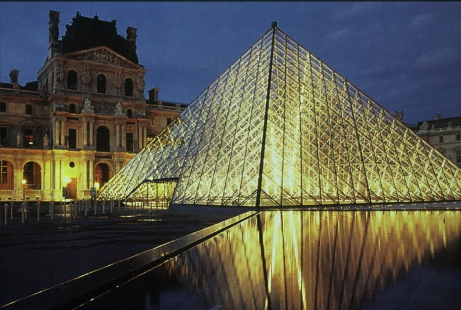The Pyramid at the Louvre in Paris