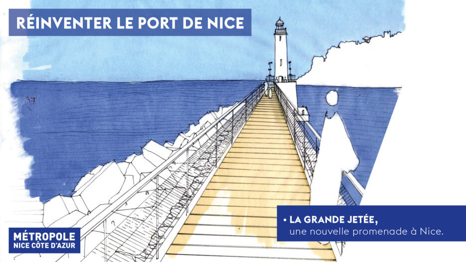A new promenade as part of the reinvention of the Old Port in Nice
