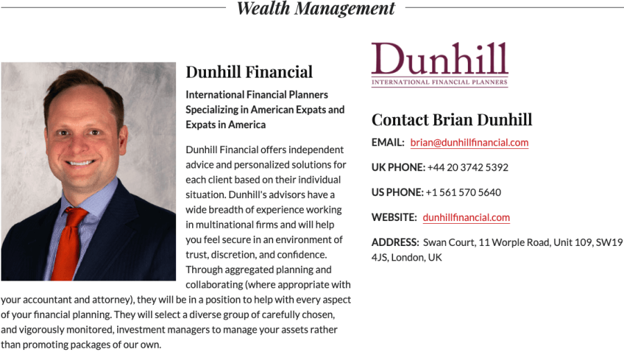 Promotional meme for Dunhill Financial