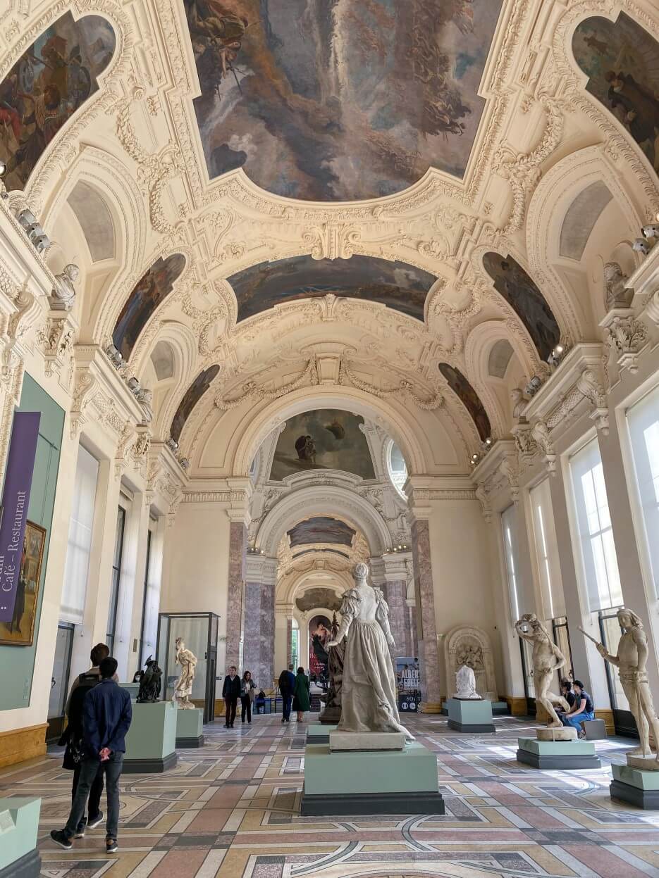 Interior of a museum in Paris