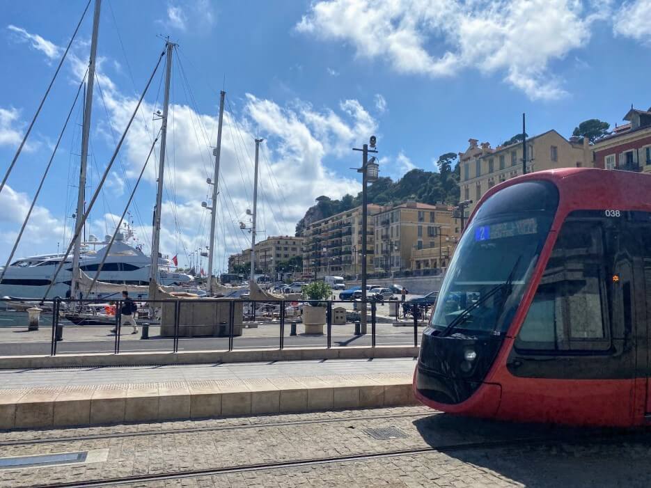 The tramway in Nice France