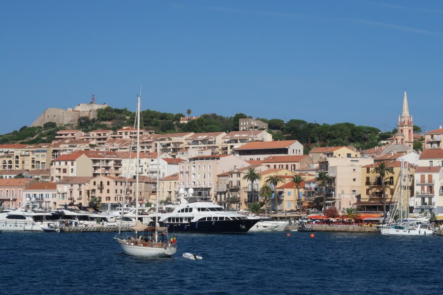 View of the Nice coastline from the water